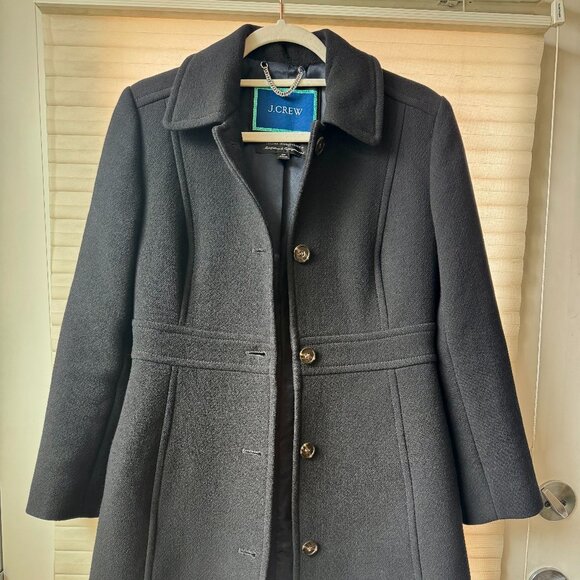 J. Crew Petite Classic Lady Daycoat in Italian Double-Cloth Wool Size 4P NWOT - Picture 1 of 4